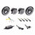 Jeep JP-707RGBKT Chasing Halo LED 7" Headlights & 4" Fog Lights w/Controller