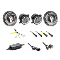 Jeep JP-708RGBKT Chasing RGB 7" Projector lights & 4" Fog Lights w/Controller