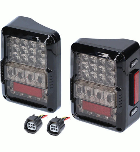 Jeep JP-TL03T LED Lux Taillights - Wrangler JK 2007-2018