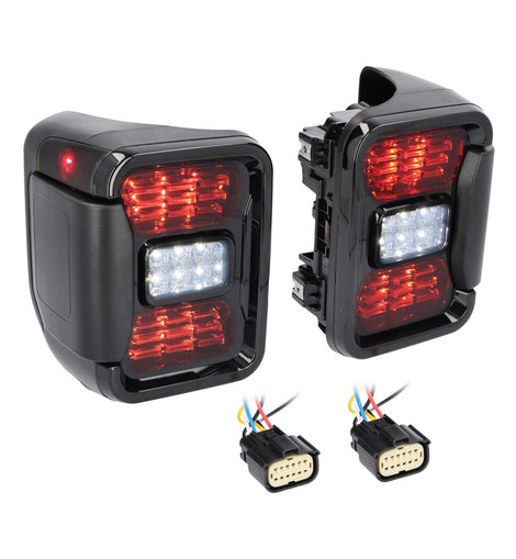 Jeep JP-TL06S Smoked Taillight - Compatible Fits for 2020-Up* Jeep Gladiator JT