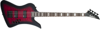 Jackson JS Series Kelly™ Bird JS3Q, Amaranth Fingerboard, Transparent Red Burst