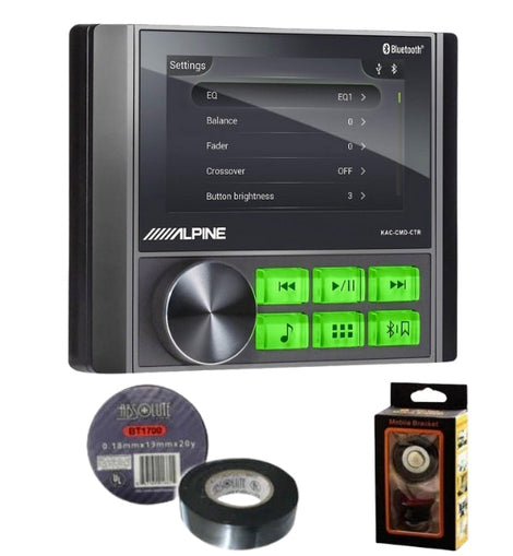 Alpine KAC-CMD-CTR Power Sports Commander Controller Bundle