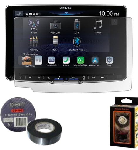 Alpine KAE-HF9DA Anti-reflective Screen Protector for iLX-F509 Bundle