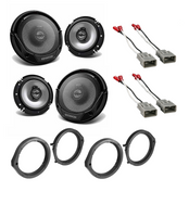 Kenwood KFC-1666S 6.5 inch Front & Rear Door Car Speakers W/Install Kits for 2006-2011 Honda