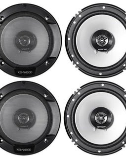 4)Kenwood KFC-1666S 6.5 Inch 300W 2-Way Car Audio Door Coaxial Speakers
