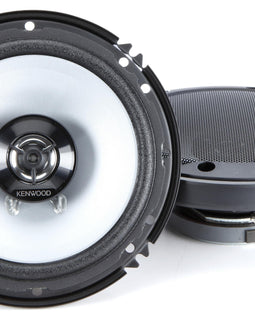 4)Kenwood KFC-1666S 6.5 Inch 300W 2-Way Car Audio Door Coaxial Speakers