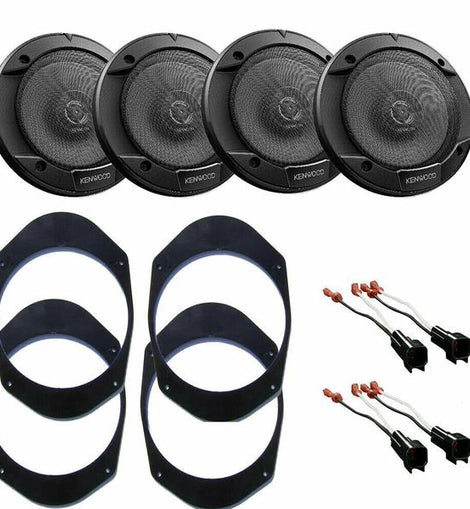 Kenwood Front Rear Door Speakers w/6x8