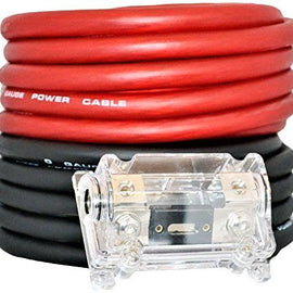 Absolute USA KIT0-50 0 Gauge AMP Kit<br/>0 Gauge 50 Feet ( 25ft Red & 25 Black ) AWG Amplifier Install Wiring 6000W Amp Kit