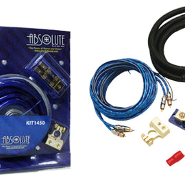Absolute KIT1450 0 Gauge Complete Amplifier Wiring Kit 0 AWG Amp Installation Kit