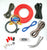 Absolute Complete 4000W 0 Gauge Blue Car Amplifier Installation Wiring Kit Amp