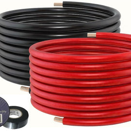 Absolute KIT4-50RBT-ANL 100 Feet 50' Red 50' Black 4 Gauge Power Wire ANL Tape