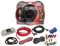 Complete 2000W 4 Gauge Car Amplifier Installation Wiring Kit Amp PK1 4 Ga Blue