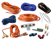Absolute KIT4OR Complete PRO Marine Auto Car RV 4 Gauge 2000W Amplifier Amp Kit