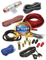 KIT4 Complete PRO Marine 4 Gauge 2000 Watt Complete Amplifier Hookup Kit