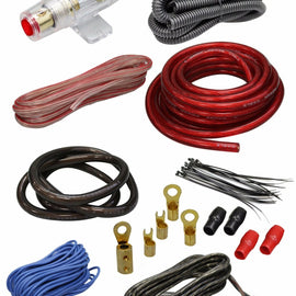 American Hi Fi Powerkit4 Car Audio 4 Gauge Amplifier Amp Wiring Kit