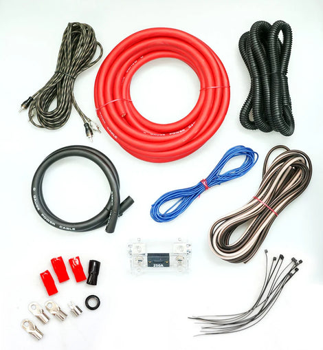Patron 0 Gauge 5000W Car Amplifier Installation Power Amp Wiring Kit Red
