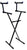 MR DJ 2 Tier Double X Keyboard Stand with Adjustable Height Portable Two-Tier Stand with Locking Straps and High Strength Steel for Durability Ideal for Keyboards and Consoles