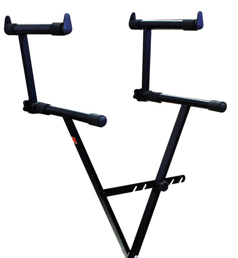 Mr Dj KS550 Keyboard Stand Deluxe Two Tier X Style