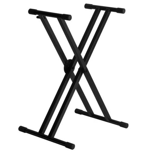 On-Stage KS7291 ERGO-LOK Double-X Keyboard Stand with Welded Construction