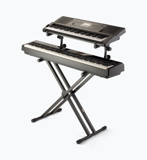 On-Stage KS7292 Double-X ERGO-LOK Keyboard Stand with Second Tier