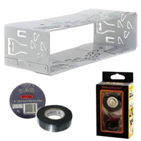 Alpine KTX-SLEEVE Single DIN Head Unit Installation Sleeve for Alpine Halo9 and Halo11 Receivers Bundle