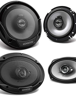 Kenwood 6.5" 300W 2-Way With 6.9" 400W 3-Way Coaxial Car Speakers Packages