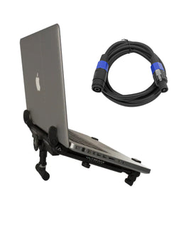 Ultimate Support (HYM-100QR) HyperMount QR Laptop + MR DJ USA Speaker Cable