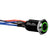 Install Bay LB12G-2 Black 12MM Round Illuminated Latching Switch Green Qty 2