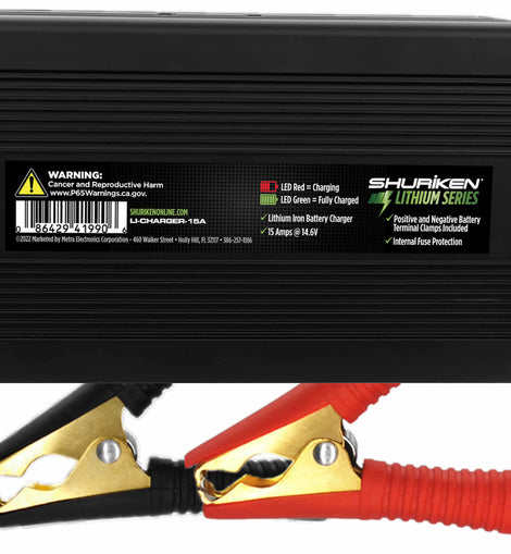 Shuriken LI-CHARGER-15A 15 AMP Lithium Battery Charger