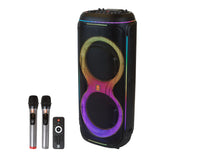 MR DJ LOS ANGELES Dual 15” Powered Bluetooth Rechargeable DJ PA Speaker Speaker 6000W Active PA System