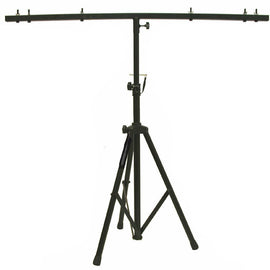 MR DJ LS200 DJ Pro Audio Lighting Fixture Tripod Stand with T-Bar Light Truss