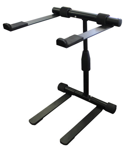 MR DJ LTS200 Laptop Computer Stand Black Mobile Disc Jockey PC Table