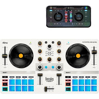 Hercules DJ Control Mix Ultra Portable DJ Controller for djay White