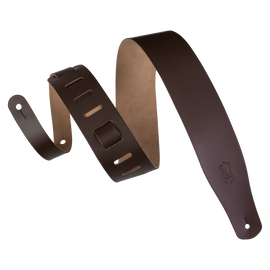 Levy's Leathers M26-DBR Chrome-Tan Leather Guitar Strap - Dark Brown