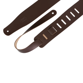Levy's Leathers M26-DBR Chrome-Tan Leather Guitar Strap - Dark Brown
