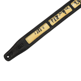 Levy's Leathers M26CAL-001 Leather Mariachi Print Design Guitar Strap