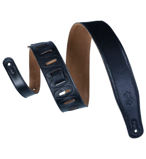 Levy's Leathers M26GF-BLK Garment Leather Guitar Strap - Black