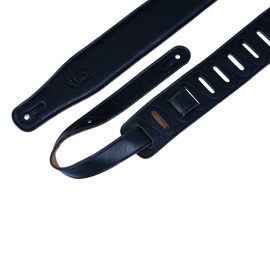 Levy's Leathers M26GF-XL-BLK Extra-Long and Padded Garment Leather Guitar Strap - Black