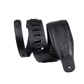 Levy's Leathers M26GP-BLK-BLK Garment Leather Guitar Strap - Black Backing