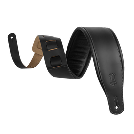 Levy's Leathers M26PD-BLK Amped Leather Series Guitar Strap - Black