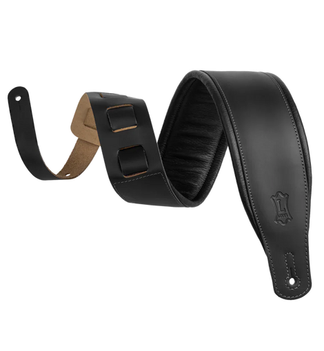 Levy's Leathers M26PD-BLK Amped Leather Series Guitar Strap - Black