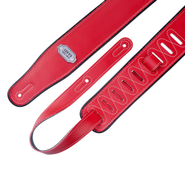 Levy's Leathers M26VP-RED_BLK Reversible Vinyl Guitar Strap - Red Black