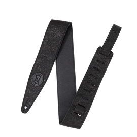 Levy's Leathers M317FCL-BLK Florentine Series Leather Guitar Strap - Black