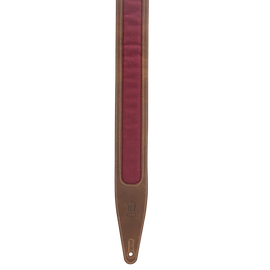 Levy's Leathers M317TRI-BRN-BRG Guitar Strap - Brown, Burgundy