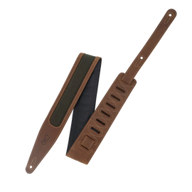 Levy's Leathers M317TRI-BRN-GRN Guitar Strap - Brown, Green