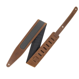 Levy's Leathers M317TRI-BRN-GRY Guitar Strap - Brown, Grey