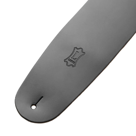 Levy's Leathers M4-BLK Genuine Leather Bass Guitar Strap - Black