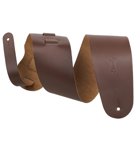 Levy's Leathers M4-BRN Genuine Leather Bass Strap - Brown