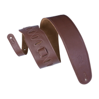 Levy's Leathers M4GF-BRN Genuine Garment Leather Bass Guitar Strap - Brown