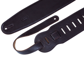Levy's Leathers M4GF-DBR Genuine Garment Leather Bass Guitar Strap - Dark Brown
